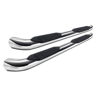 TrailFX® - 5" Cab Length Polished Oval Bent End Side Steps