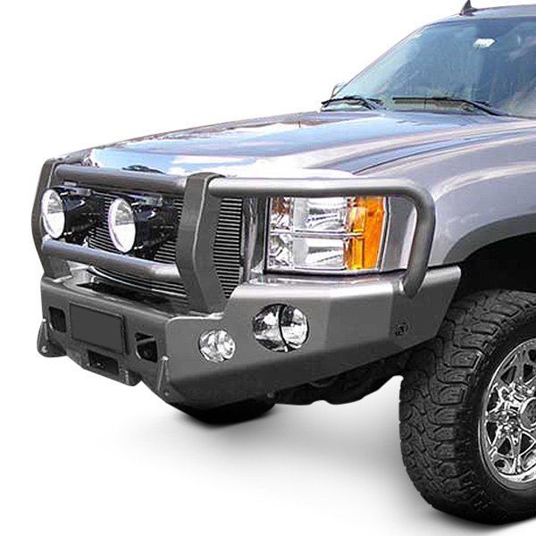 TrailReady® - Full Width Front HD Black Powder Coat Bumper 