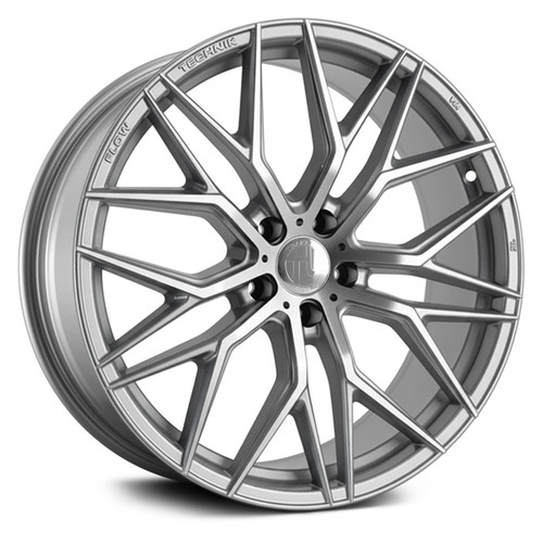 Flow Technic Rims TRAKLITE WHEELS® FLOW TECHNIK FT107 Wheels - Silver with Machined Face Rims