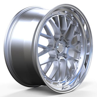 TRAKLITE WHEELS® - TURBULANCE Hyper Silver with Polished Lip