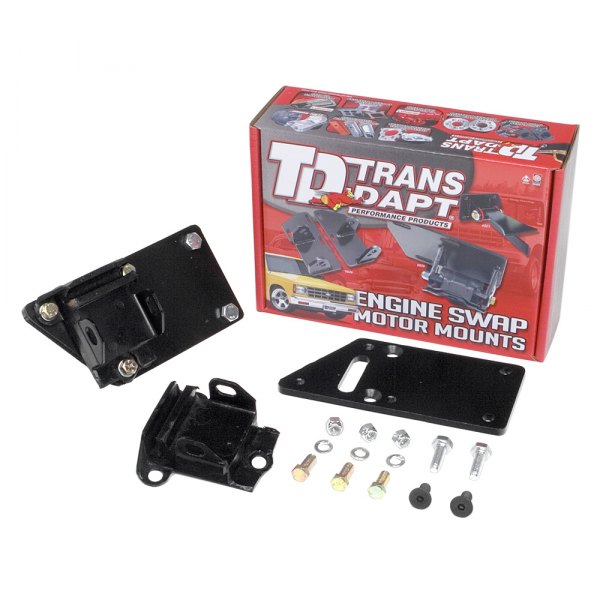 Trans-Dapt® - 1" Offset Engine Swap Motor Mounts with Rubber Pads