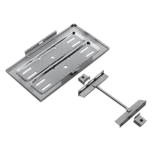 Trans-Dapt® - Stainless Steel Battery Tray with Chrome Hold-Downs