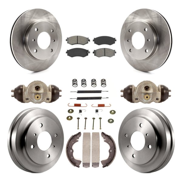 Transit Auto Front Disc Brake Rotors And Semi-Metallic Pads Kit For Chevrolet Equinox GMC Terrain Malibu Buick Impala LaCrosse Regal Limite 並行輸入品 : Front Rear Brake Disc Rotors Ceramic Pads For Ford
