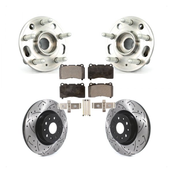 Transit Auto Front Disc Brake Rotors And Semi-Metallic Pads Kit Replacement For Chevrolet Equinox GMC Terrain Malibu Buick Impala LaCrosse Reg並行輸入 : Detroit Axle - SRW Front Brake Kit for Ford Transit