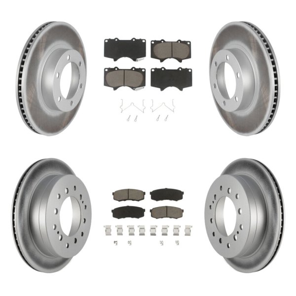 依頼用 Transit Auto Front Rear Disc Brake Rotors Semi-Metallic Pads And