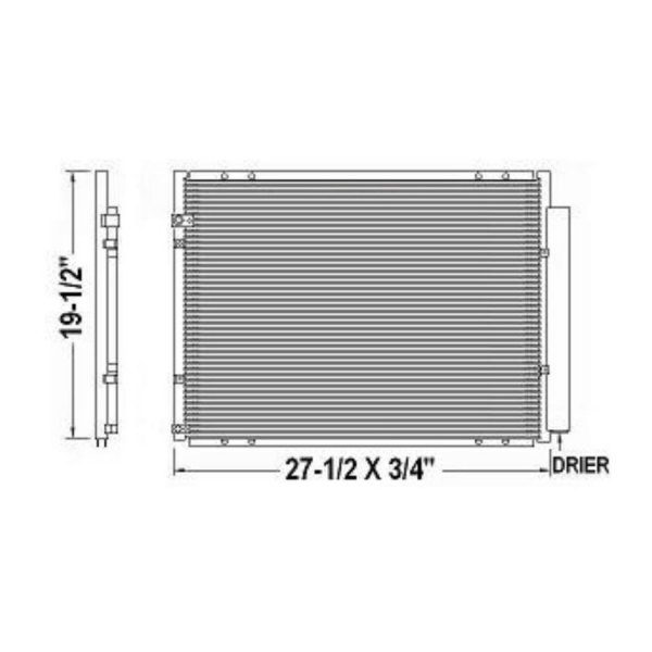 Transtar Industries® - A/C Condenser and Receiver Drier Assembly