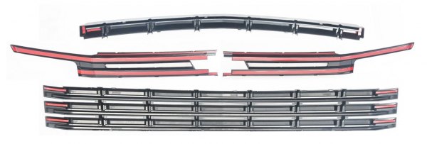 Trim Illusion® - 4-Pc Gloss Black Main Grille