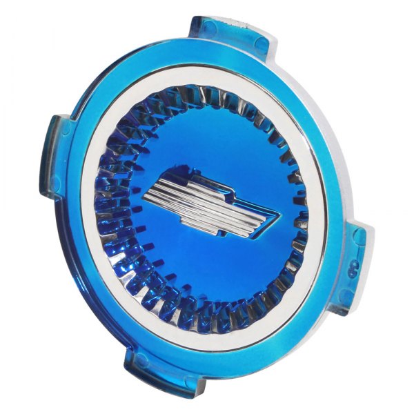 Trim Parts® - Blue Wheel Cover Emblem With Bow Tie Logo