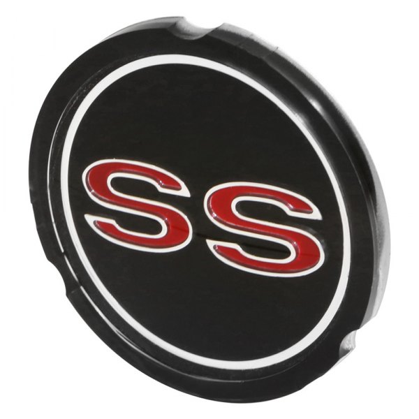 Trim Parts® - Black Wheel Cover Emblem With SS Logo