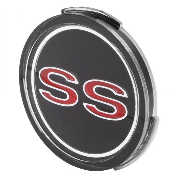 Trim Parts® - Black Wheel Cover Emblem With SS Logo