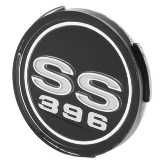 Trim Parts® - Black Wheel Cover Emblem With SS 396 Logo