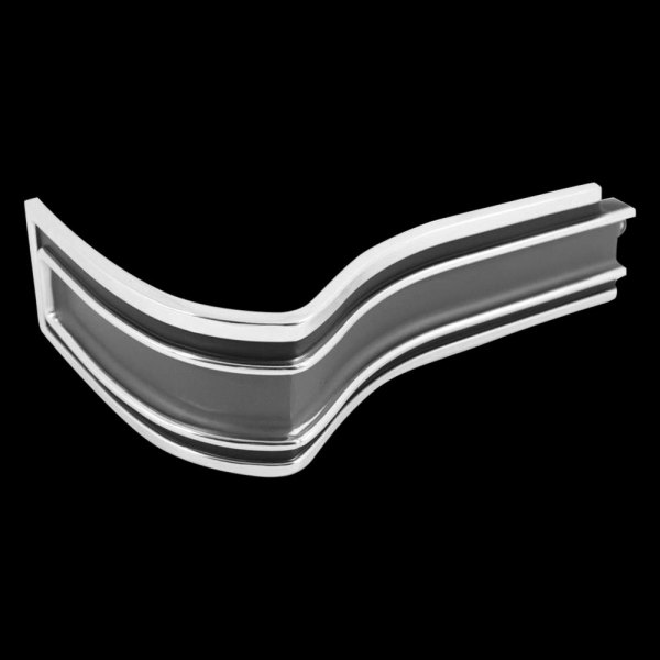 Trim Parts® - Black with Gray Rear Driver Side Corner Molding