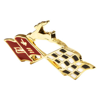 Trim Parts® - "X-Flag" Gold Rear Quarter Emblems