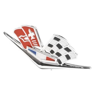 Trim Parts® - "X-Flag Fuel Injection" Front Fender Emblems