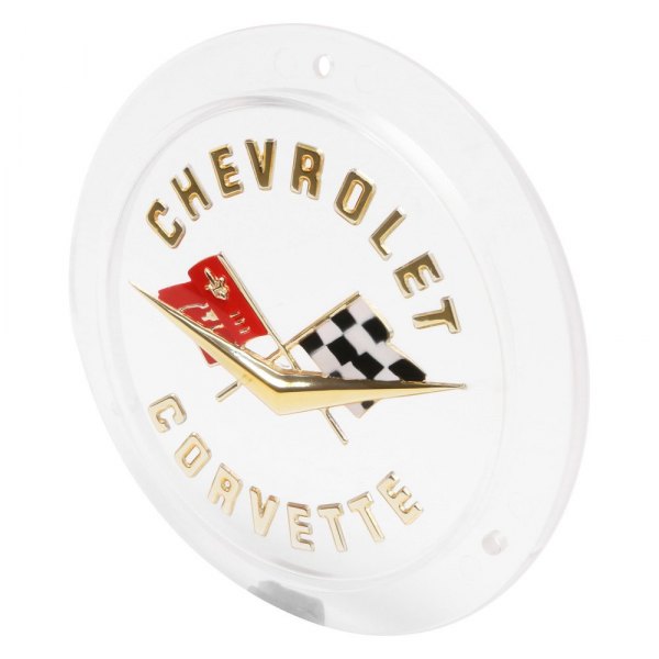 Trim Parts® - "Chevrolet Corvette" Gold Front or Rear Emblem