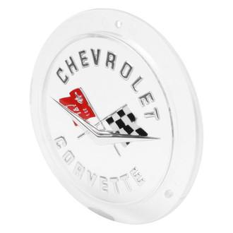 Trim Parts® - "Chevrolet Corvette" Silver Front or Rear Emblem