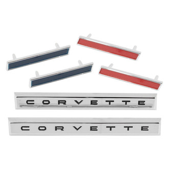 Trim Parts® - "Corvette" Front Fender Emblems