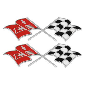 Trim Parts® - "X-Flag" Front Fender Emblems