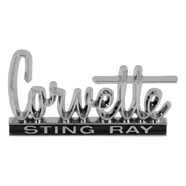 Trim Parts® 5214 "Corvette Sting Ray" Glove Box Door Emblem
