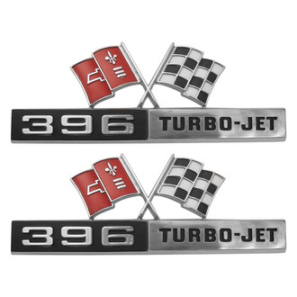 Trim Parts® - "396 Turbo Jet" Front Fender Emblems