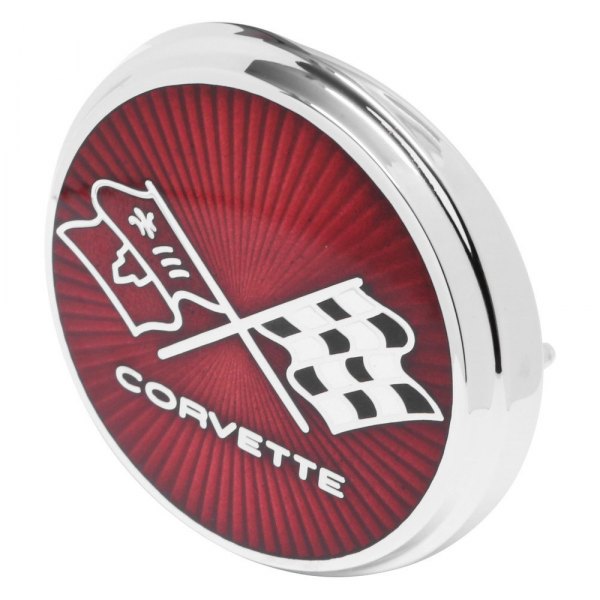 Trim Parts® - "Corvette" Crossed Flags Front Emblem