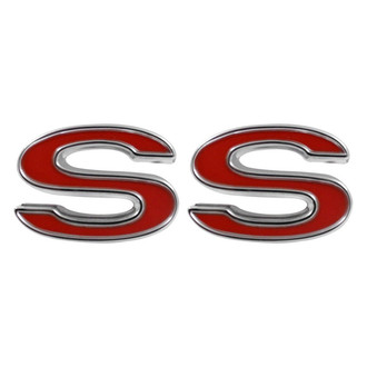 Trim Parts® - "SS" Red Front Fender Emblem
