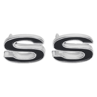 Trim Parts® - "SS" Black Front Fender Emblem