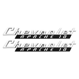 Trim Parts® - "Chevrolet Apache 10" Front Fender Emblems