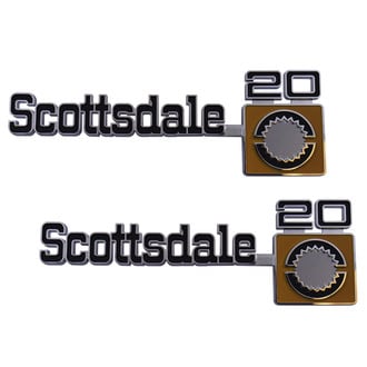 Trim Parts® - "Scottsdale 20" Fender Emblems