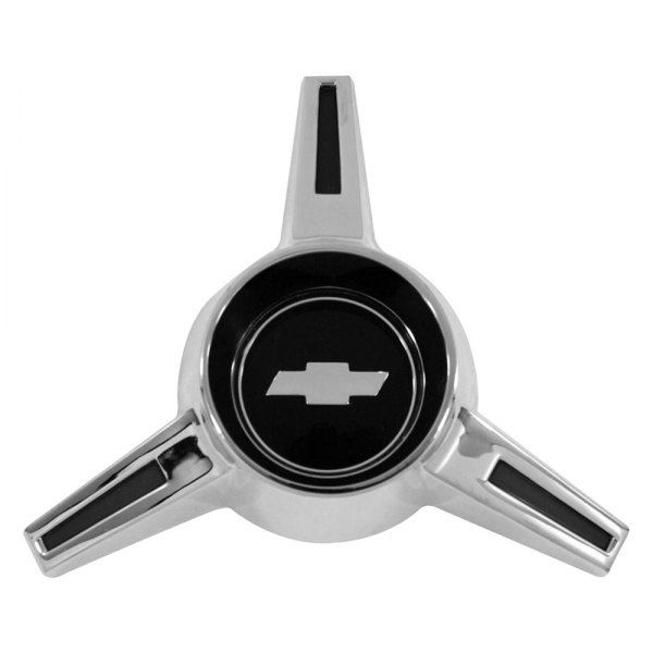 Trim Parts® - Silver Wheel Spinners With Bow Tie Logo