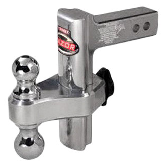 Trimax® - Class 4 Razor Aluminum Adjustable 8" Drop Dual Ball Mount for 2" Receivers