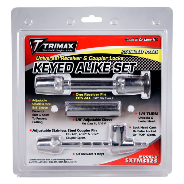 Trimax® - Stainless Steel Universal Keyed Alike Lock Set