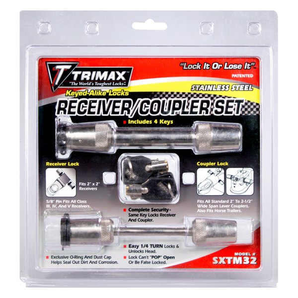Trimax® - Receiver Lock and Coupler Lock Set