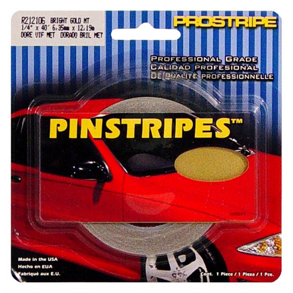 Trimbrite® - Prostripe™ 40' x 1/4" Bright Gold Metallic Solid Striping Tape