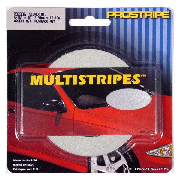 Trimbrite® - Prostripe™ 40' x 5/16" Silver Metallic Multistriping Tape