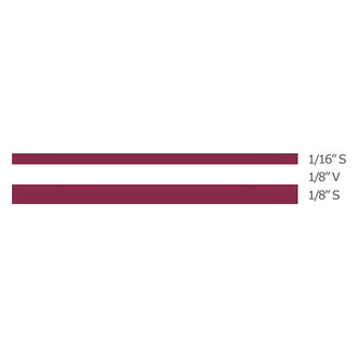 Trimbrite® - Prostripe™ 36' x 5/16" Maroon Multistriping Tape