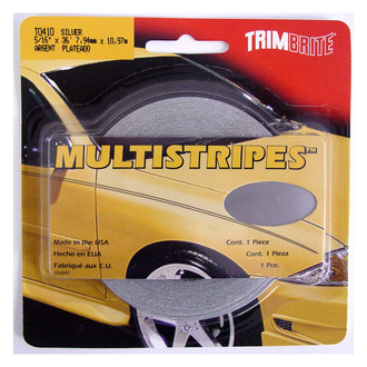 Trimbrite® - Prostripe™ 36' x 5/16" Silver Multistriping Tape