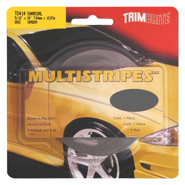 Trimbrite® - Prostripe™ 36' x 5/16" Charcoal Metallic Multistriping Tape