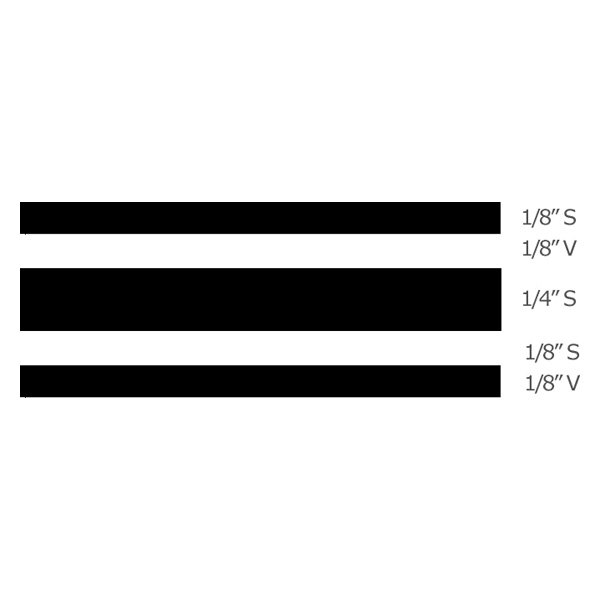 Trimbrite® - Prostripe™ 36' x 3/4" Black Multistriping Tape