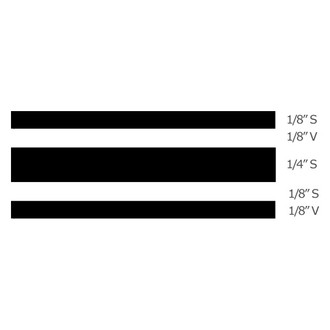 Trimbrite® - Prostripe™ 36' x 3/4" Black Multistriping Tape
