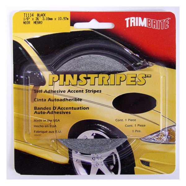 Trimbrite® - Prostripe™ 36' x 1/8" Black Solid Striping Tape