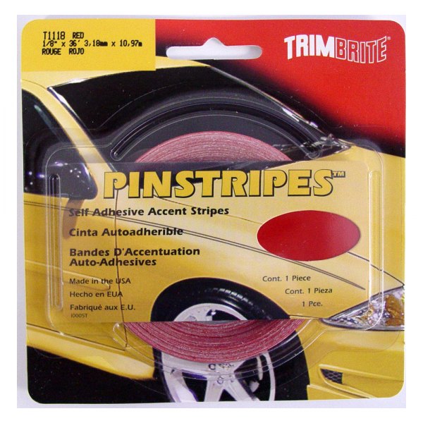 Trimbrite® - Prostripe™ 36' x 1/8" Red Solid Striping Tape