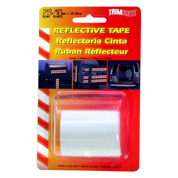 Trimbrite® - 2" x 24" White Light Reflective Vinyl Tape