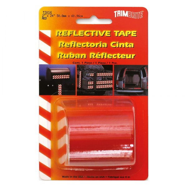 Trimbrite® - 2" x 24" Red Light Reflective Vinyl Tape