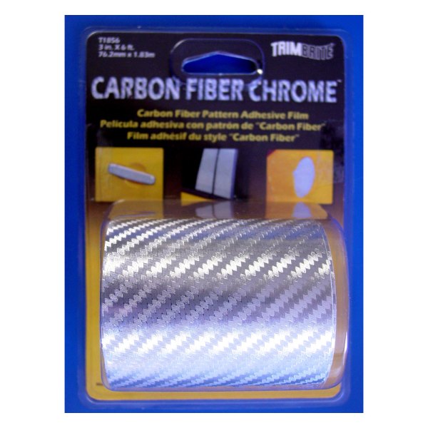 Trimbrite® - Carbon Fiber™ 3" x 6' Chrome Protective Film Roll