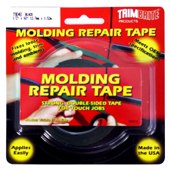 Trimbrite® - 1/2" x 5' Black Multi Purpose Molding Repair Tape