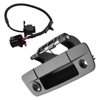 TRQ® - Black Textured Park Assist Camera with Tailgate Handle