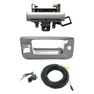 TRQ® - Park Assist Camera with Wiring Harness Tailgate Handle & Bezel Compatible