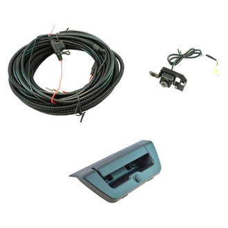 TRQ® - Black Textured Park Assist Camera with Tailgate Handle