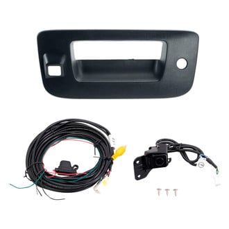 TRQ® - Black Park Assist Camera with Tailgate Handle Bezel